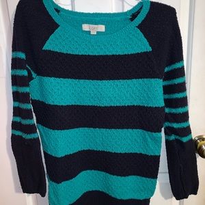 Navy and aqua sweater!